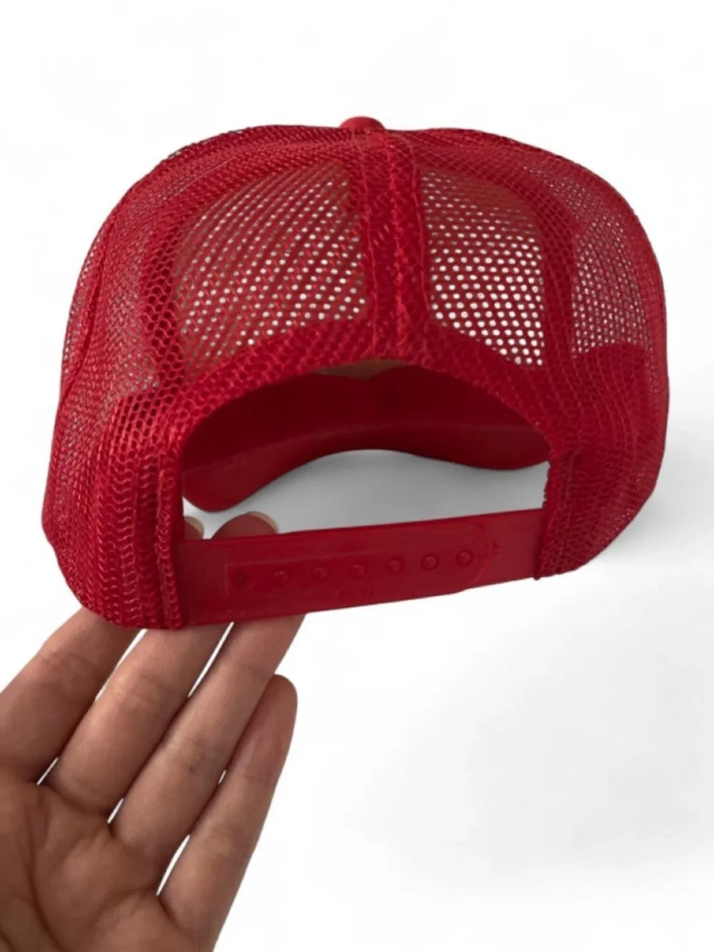 Vintage Otto red mesh snapback humor trucker hat One Size